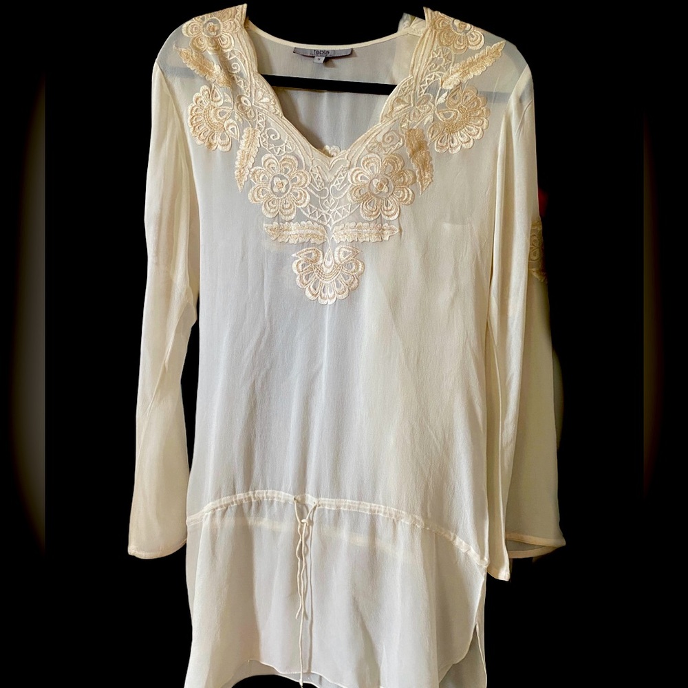 Tabla Tania Mohan Silk Tunic Top